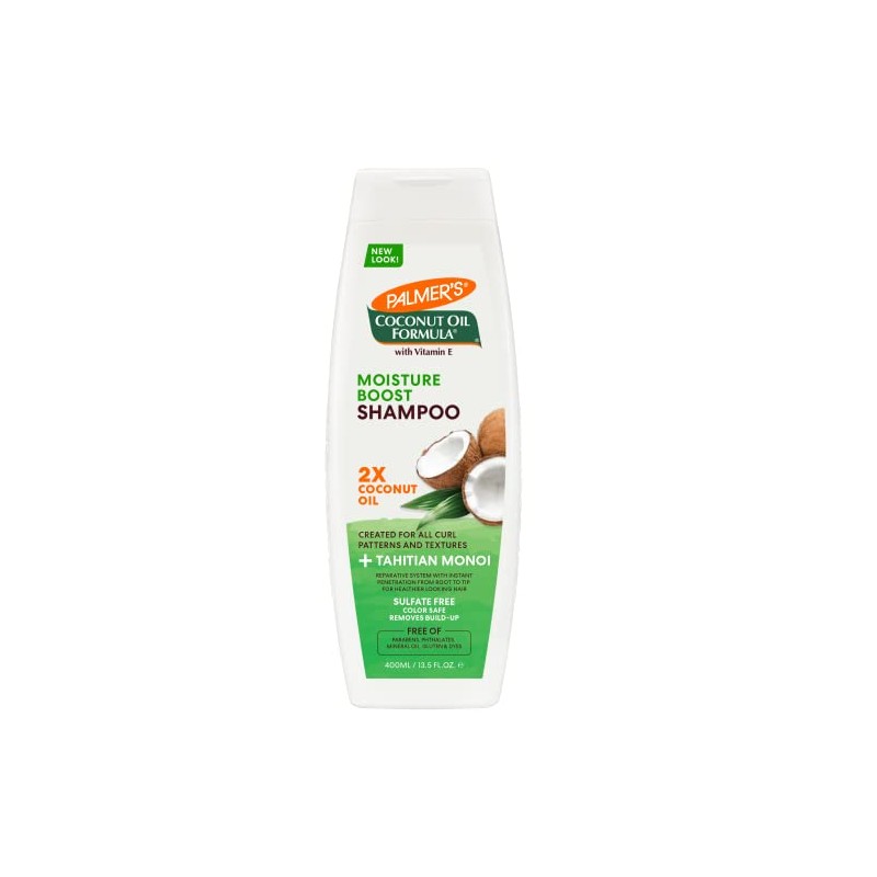 Palmer's Coconut Oil Formula Moisture Boost Shampoo Reparador, 400ml