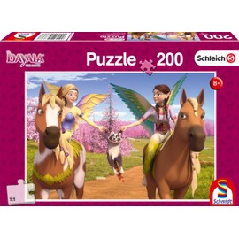 Schmidt Spiele Puzzle 56338 On the Road to Dragon Mountain, Schleich-Bayala, Children's Puzzle, 200 Pieces, Multi-Coloured