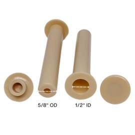 ALLSAFE Pool Fence Deck Plugs & Sleeves for Peg Pole Fence (Tan)