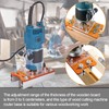 Precision Wood Router Base Set, 2-in-1 Compact and Portable, Router