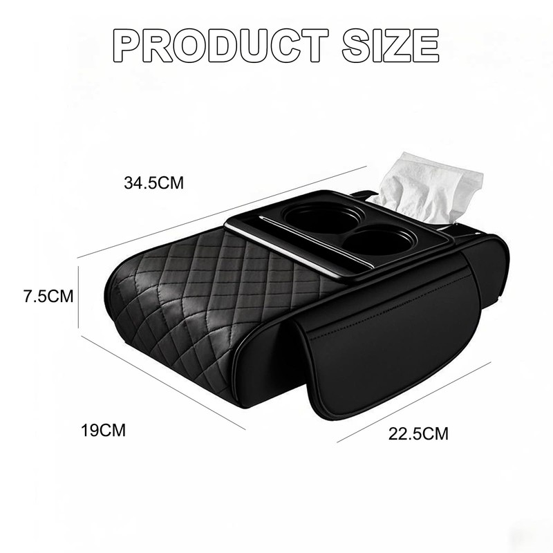 Multifunctional Car Armrest Cushion - 2-in-1 Auto Armrest Cushion, Storage