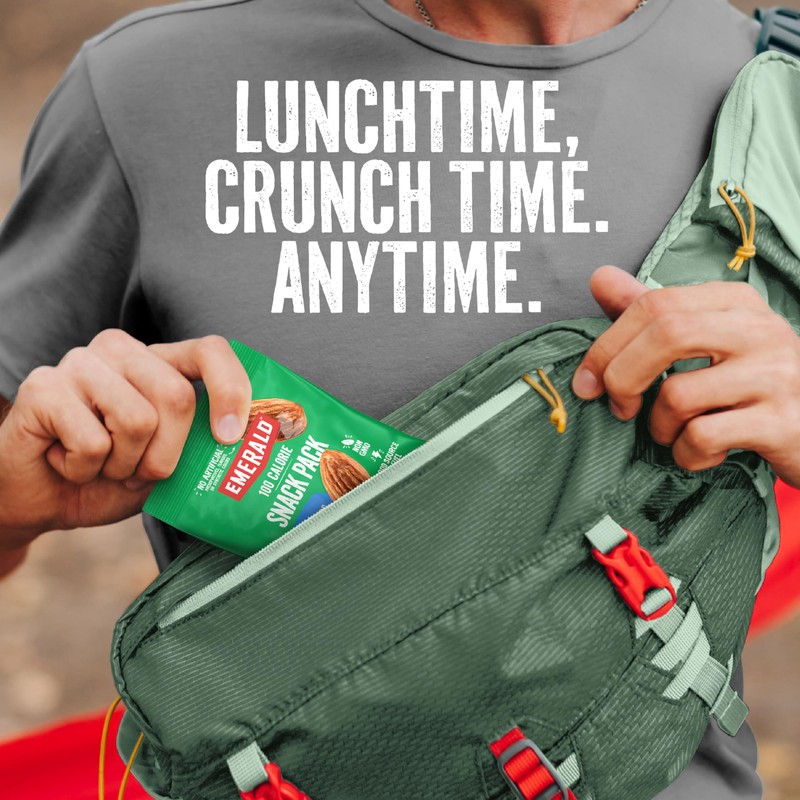 Emerald Nuts Whole Almonds 7ct (1-Pack), 100-Calorie Individual Packs, Kosher