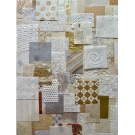 Kozo Studio - Mulberry Paper Scrap Pack Golden Harvest Edition (100 Unique Pieces) | Premium Decorative Paper for Scrapbooking, Card Making, Collage, Mixed Media Crafts, and DIY Projects