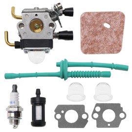 VGOL Set with 9Pcs Carburetor Kit Replacement Compatible with STIHL FS55 FS55R FS55RC FS38 KM55 HL45 KM55R Carburetor Service Kit