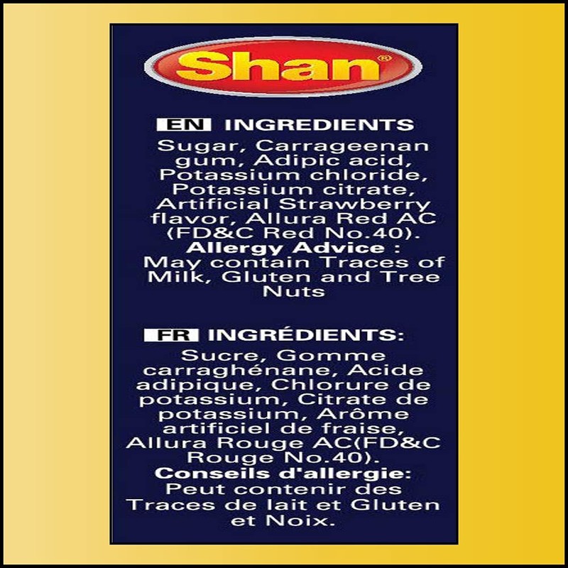 Shan Jelly Crystals Strawberry 2.8 oz (80g) - Cristaux De