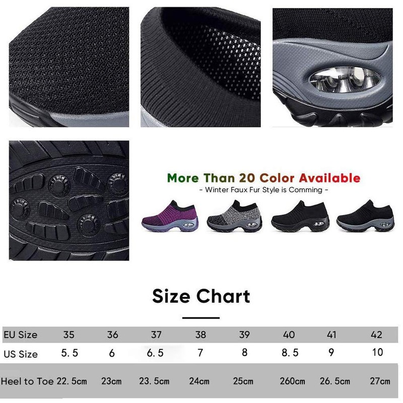 TANTOO - Mocasines cómodos con Plataforma y cuña para Mujer,
