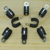 20 PCS Stainless Steel Rubber Cushioned R Shape Clamps,Cable Mounting