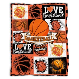 Darani Basketball Lightweight Super Soft Cozy Throw Blanket Warm and Lightweight Soft Flannel Blankets 60x50 Medium for Teen Bed Blanket