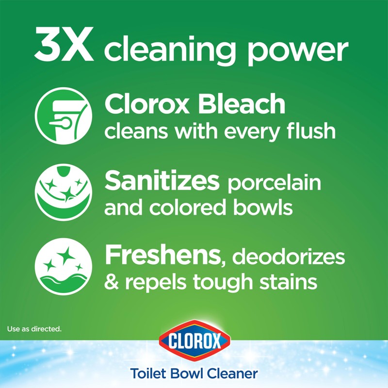 Clorox Ultra Clean Toilet Tablets Bleach 2 Count, 3.5 Ounces