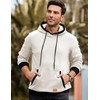 JMIERR Mens Hooded Sweatshirt Cotton Fashion Fleece Long Sleeve Drawstring