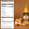 Syruvia Peach Syrup for Drinks 25.4 Ounces Peach Flavoring Syrup