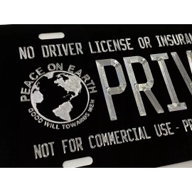 Diamond Etched Products Engraved Custom Car Tag License Plate