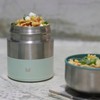 Meroware LILY Thermo Food Jar (Olive/Mint) 11.8 fl oz (350
