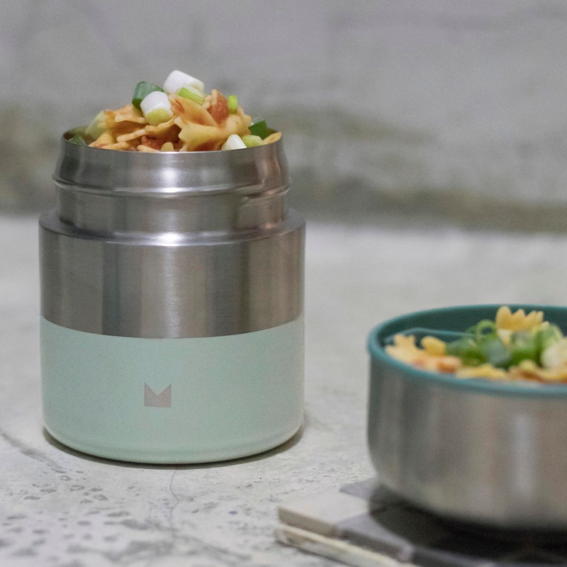 Meroware LILY Thermo Food Jar (Olive/Mint) 11.8 fl oz (350