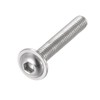 sourcing map Flanged Button Head Socket Cap Screws, M6*40mm Hex