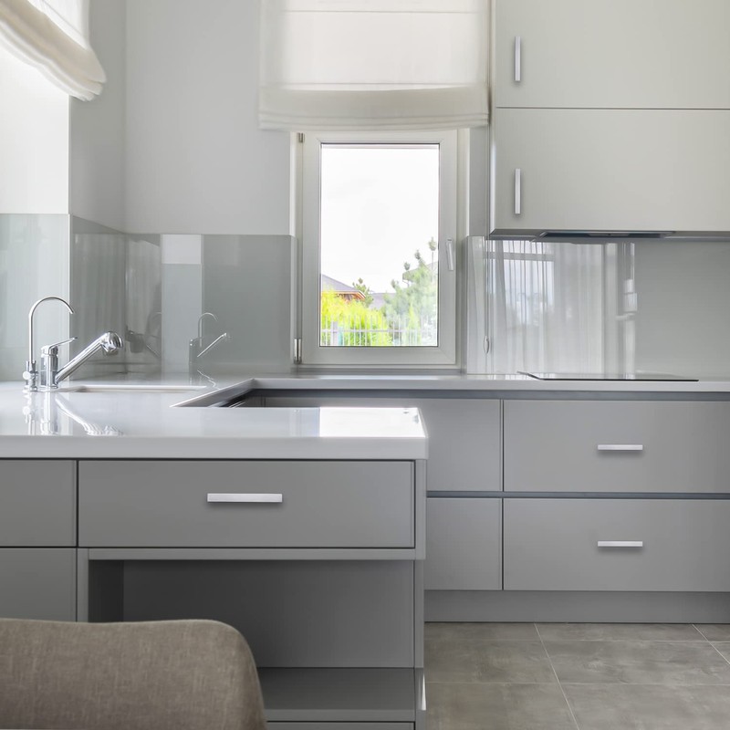 Ravinte 1 Pack Stainless Steel 3-3/4 Inch Cabinet Pulls Brushed