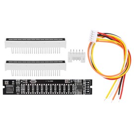 Mini DIY Dual 12 Level Stereo Music Audio Spectrum Level Indicator VU Meter Amplifier Board with 8 Display Effects (Real-time Mode)