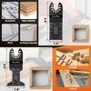 Kyoffiie 100 Pcs Oscillating Tool Blades, Quick Release Multitool Blades