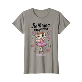 Kids Meme Italian Brainrot Cappuccino Ballerina Cappuccina T-Shirt