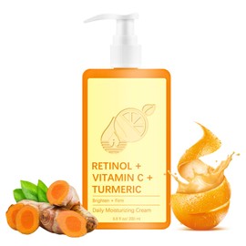 Vitamin C Cream, Vitamin C Body Lotion, Vitamin C Body Cream, Large-capacity Body Moisturiser With Vitamin C, Turmeric And Retinol, Vitamin C Dry Skin Moisturiser, Body Skin Care Smooth Skin, 200ml