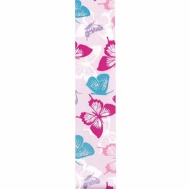 Offray 1/2-Inch x 9-Feet, Powder Pink 750795 Butterfly Glitz Craft, 1 2" X 9', Ribbon