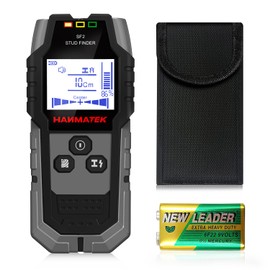 HANMATEK Stud Finder Wall Scanner Detector with Pro Smart Sensor, Audio Alarm and HD LCD Display, 5 in 1 Upgrade Wood Exact Mode Stud Finder Tool for The Center Edge of Metal, Studs, AC Wire,Pipe
