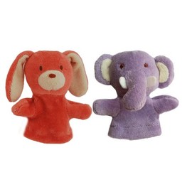 GreenPoint Baby Toys - Finger Puppet Set - Bunny/ Elephant New 46353