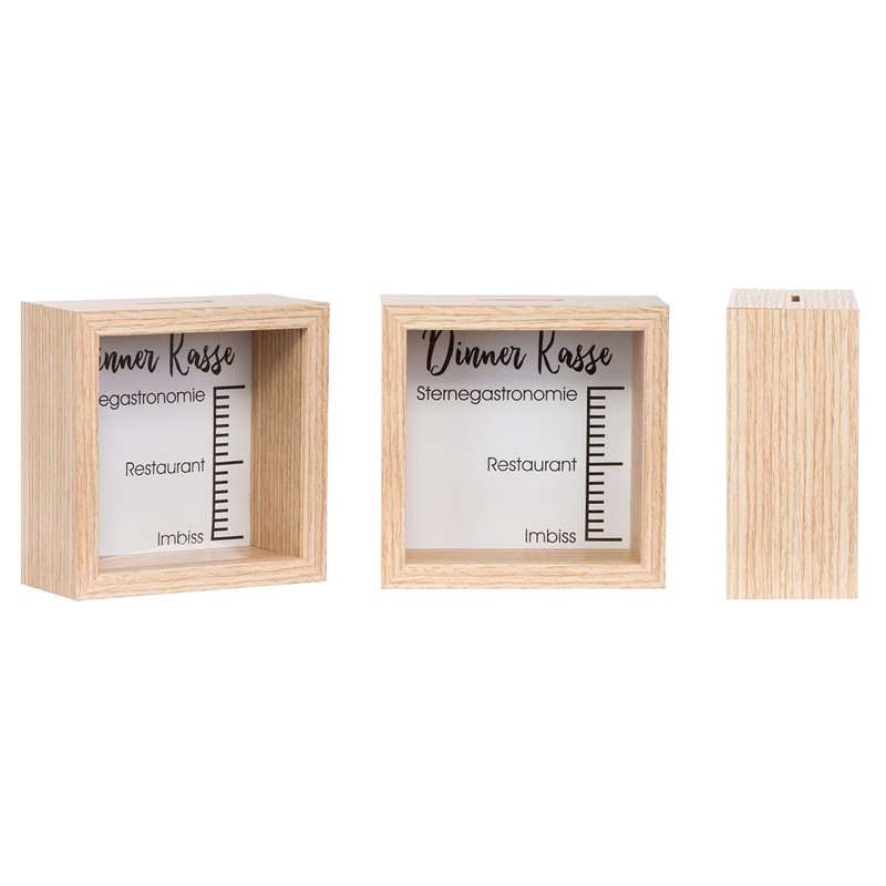 Brandsseller Money Boxes Picture Frame Design with Window and Scale