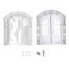 GLOGLOW Puerta para Gatos con Portal Francés, Puerta Interior para