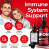 Liquid Iron Supplement Drops with Vitamins B6, B9, B12 &