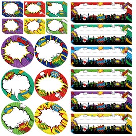 72 Pieces Rustic Bloom Name Tags Succulent Floral Name Labels Succulents Self-Adhesive Name Labels Name Plate Stickers for Desk Classroom Teacher School Office Baby Shower Supplies (Hero Style)