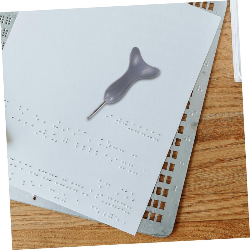 KOMBIUDA 2pcs Braille Writing Pen for Blind Braille Writing Tool