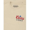 Tee Luv Men's Coors Light Baseball League Front and Back