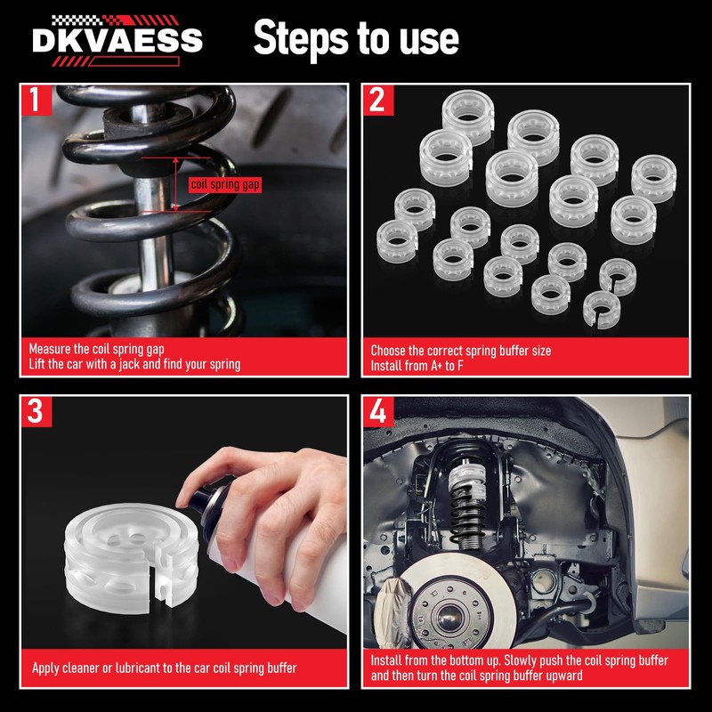 2Pcs Universal Car Shock Absorber Spring Bumper Power Auto Buffers