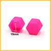 REPAIROCK 20 Pcs 19mm Pink Silicone Luminous Car Wheel Tyre