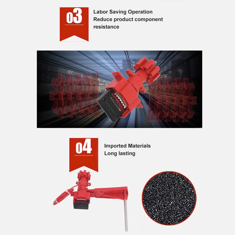 Universal Valve Lockout Multifunctional Butterfly Valve Lever Handle Lockout with