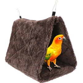 gexuamz Hammock Bird Toy Parrot Bed - Hanging Bed for Cage Plush Bird Nest Hut Tent Bed Warm Pet Winter Nest House for Macaw Budgies Cockatiels Cockatoo Canaries