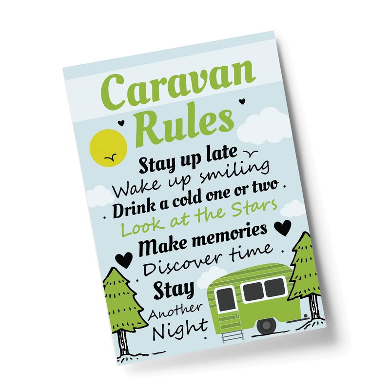 RED OCEAN Caravan Rules Print Caravan Accessories Caravan Gift Home