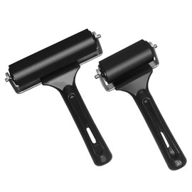 GuDoQi Rodillo de Goma, 2 Piezas (6cm y 10cm), Rodillo Goma para Linoleo, Brayer Tinta Rodillo, para Pintura de Tinta, Estampado de Bloques de Papel Pintado y Artes