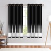 AHBEWIN Piano Blackout Curtains Black and White Piano Key Curtain
