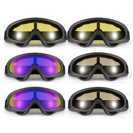 AIMALL Outdoor Cycling Goggles Motorcycle Goggles X400 Tactical Sports Glasses Windproof Face Shield with UV Protection, 7.28" Wide 3.15" High