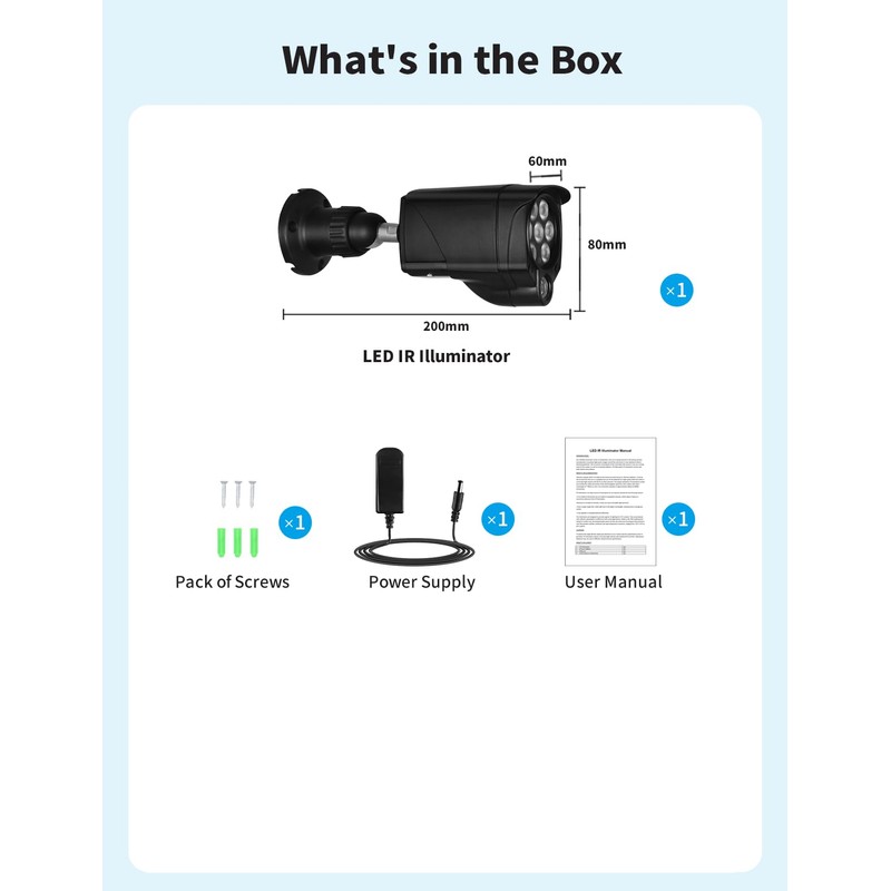 Tonton 5MP PoE WLAN Surveillance Camera Set