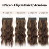 KooKaStyle Clip in Long Wavy Synthetic Hair Extension 20 Inch