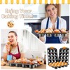 Uiifan 3 Pack Mini Cheesecake Pans Removable Bottom 12 Cavity