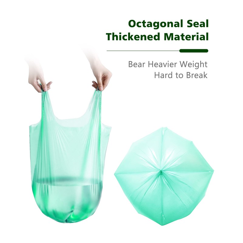 AYOTEE Biodegradable 4 Gallon Compostable Trash Bags, 140 Count, Unscented,