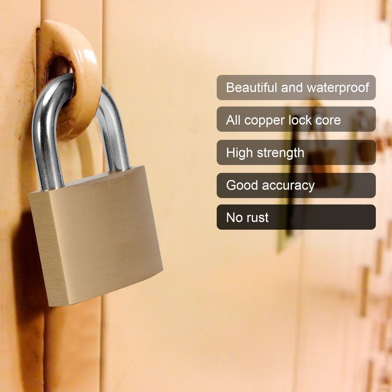 Heavy Duty Outdoor Locker Lock Thick Multifunctional Security Safety Brass