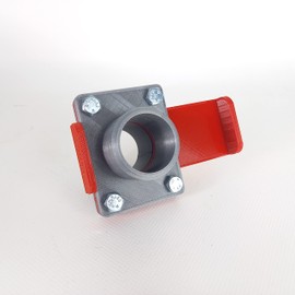 GENERISCH BlastGate DN75 Gate Valve Extraction System 75 mm Diameter with Manual Locking Valve for Extraction Workshop Made of Robust PLA