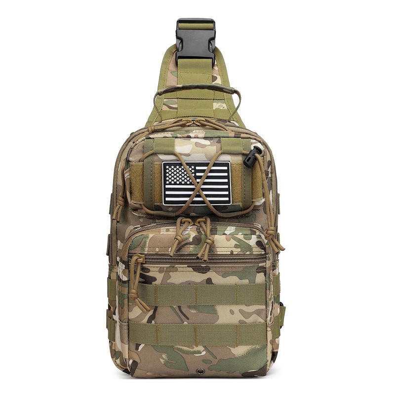 HPDF Tactical Sling Backpack Military Crossbody Bag Pack for Mens
