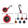 Anlising Mini Compass, Pack of 6 Compass with Carabiner Hook,