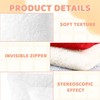 KYEDGC 2Pcs White Cushion Covers, Decorative Pillows for Bed, 45x45